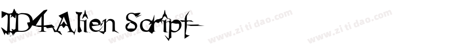 ID4 Alien Script字体转换